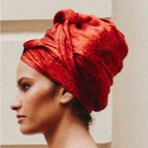 Silk Bonnet/hair wrap great for long and thick Hair